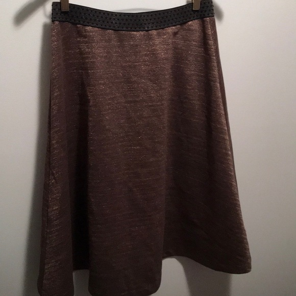 NWOT Anthropologie Metallic Circle sweater skirt M - Picture 5 of 7